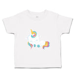 Toddler Girl Clothes White Unicorn Sleeps Toddler Shirt Baby Clothes Cotton