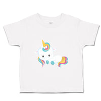 Toddler Girl Clothes White Unicorn Opens Eyes Toddler Shirt Baby Clothes Cotton