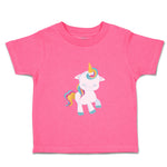 Toddler Girl Clothes White Unicorn Walks Close Eyes Toddler Shirt Cotton