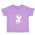 Toddler Girl Clothes White Unicorn Walks Close Eyes Toddler Shirt Cotton