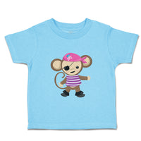 Toddler Clothes 1 Eye Monkey Pirate Safari Toddler Shirt Baby Clothes Cotton