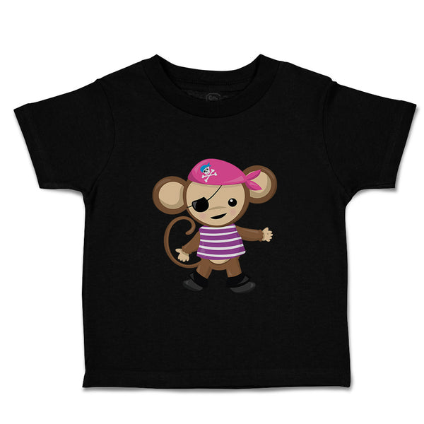 Toddler Clothes 1 Eye Monkey Pirate Safari Toddler Shirt Baby Clothes Cotton