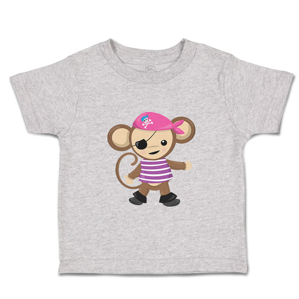 Toddler Clothes 1 Eye Monkey Pirate Safari Toddler Shirt Baby Clothes Cotton