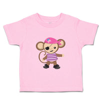 Toddler Clothes 1 Eye Monkey Pirate Safari Toddler Shirt Baby Clothes Cotton