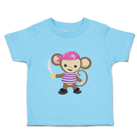 Toddler Clothes Monkey Pirate Safari Toddler Shirt Baby Clothes Cotton