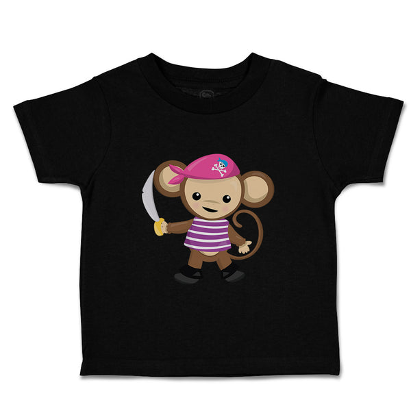 Toddler Clothes Monkey Pirate Safari Toddler Shirt Baby Clothes Cotton