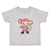 Toddler Clothes Monkey Pirate Safari Toddler Shirt Baby Clothes Cotton