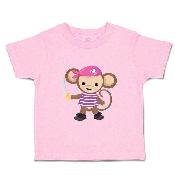 Toddler Clothes Monkey Pirate Safari Toddler Shirt Baby Clothes Cotton