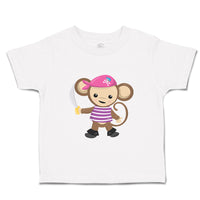 Toddler Clothes Monkey Pirate Safari Toddler Shirt Baby Clothes Cotton