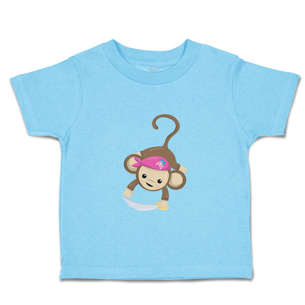 Toddler Clothes Monkey Pirate Sword Safari Toddler Shirt Baby Clothes Cotton