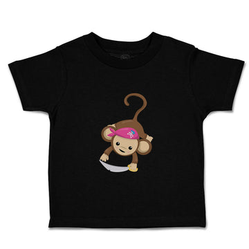 Toddler Clothes Monkey Pirate Sword Safari Toddler Shirt Baby Clothes Cotton