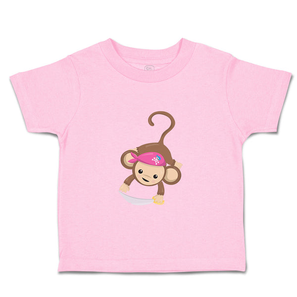 Toddler Clothes Monkey Pirate Sword Safari Toddler Shirt Baby Clothes Cotton