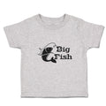 Toddler Clothes Fishing Big Fish Hunting Hobby Toddler Shirt Baby Clothes Cotton