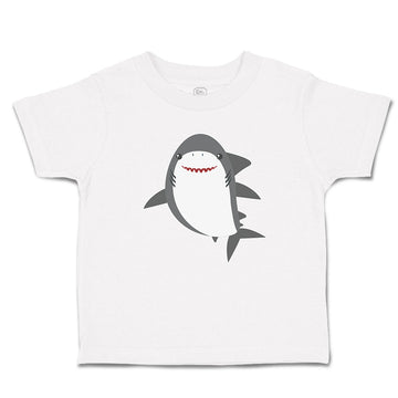 Toddler Clothes Marine Fish Shark and Toothlike Scale Toddler Shirt Cotton