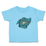 Angry Shark Cartoon Head Toothy Logo