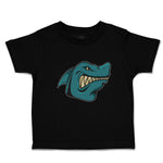 Toddler Clothes Angry Shark Cartoon Head Toothy Logo Toddler Shirt Cotton