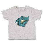Toddler Clothes Angry Shark Cartoon Head Toothy Logo Toddler Shirt Cotton