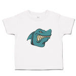 Toddler Clothes Angry Shark Cartoon Head Toothy Logo Toddler Shirt Cotton