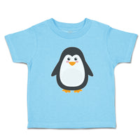 Toddler Clothes Cute Aquamarine Fatty Penguin Gesture Toddler Shirt Cotton