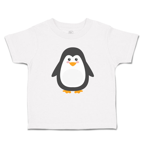 Toddler Clothes Cute Aquamarine Fatty Penguin Gesture Toddler Shirt Cotton