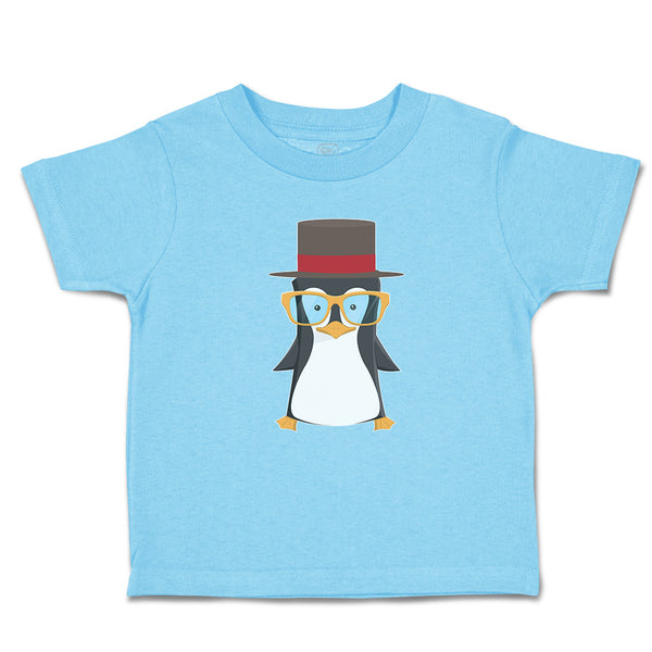 Toddler Clothes Aquamarine Penguin on Hat with Sunglass Costume Toddler Shirt