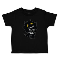 Toddler Clothes Scaring Aargh!! I'Ll You'Re Cute Silhouette Spooky Toddler Shirt