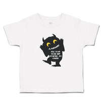 Toddler Clothes Scaring Aargh!! I'Ll You'Re Cute Silhouette Spooky Toddler Shirt