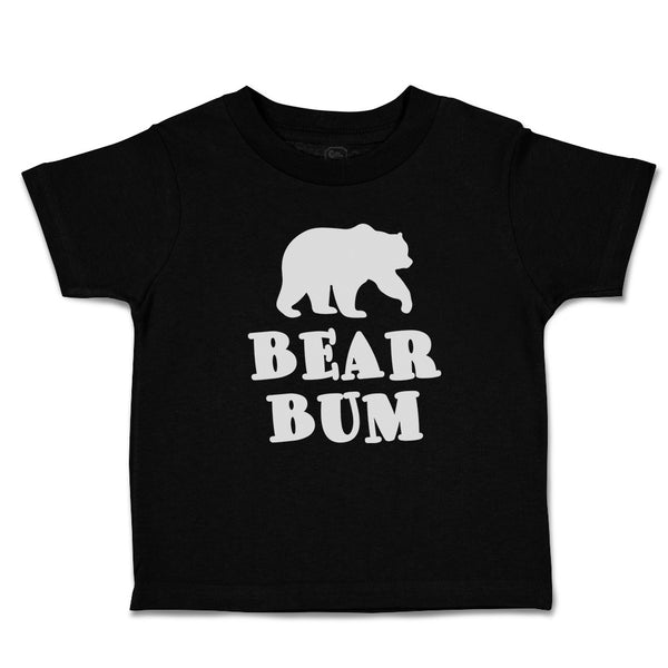 Toddler Clothes Polar Bear Bum Silhouette Wild Animal Toddler Shirt Cotton