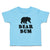 Toddler Clothes Polar Bear Bum Silhouette Wild Animal Toddler Shirt Cotton