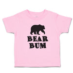 Toddler Clothes Polar Bear Bum Silhouette Wild Animal Toddler Shirt Cotton