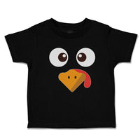 Toddler Clothes Duck Waterbird Face and Beak Toungue out Funny Toddler Shirt