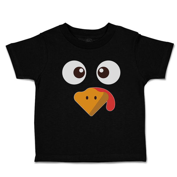 Toddler Clothes Duck Waterbird Face and Beak Toungue out Funny Toddler Shirt