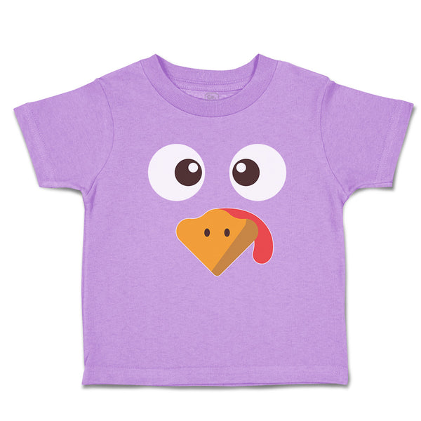 Toddler Clothes Duck Waterbird Face and Beak Toungue out Funny Toddler Shirt