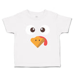 Toddler Clothes Duck Waterbird Face and Beak Toungue out Funny Toddler Shirt