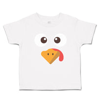 Toddler Clothes Duck Waterbird Face and Beak Toungue out Funny Toddler Shirt