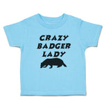 Cute Toddler Clothes Forest Crazy Badger Lady Silhouette Wildlife Toddler Shirt