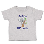 Toddler Clothes Gigi's Lil' Cutie Koala Bear Animal Sitting Wood Toddler Shirt