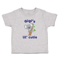 Toddler Clothes Gigi's Lil' Cutie Koala Bear Animal Sitting Wood Toddler Shirt