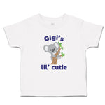 Toddler Clothes Gigi's Lil' Cutie Koala Bear Animal Sitting Wood Toddler Shirt
