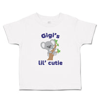 Toddler Clothes Gigi's Lil' Cutie Koala Bear Animal Sitting Wood Toddler Shirt