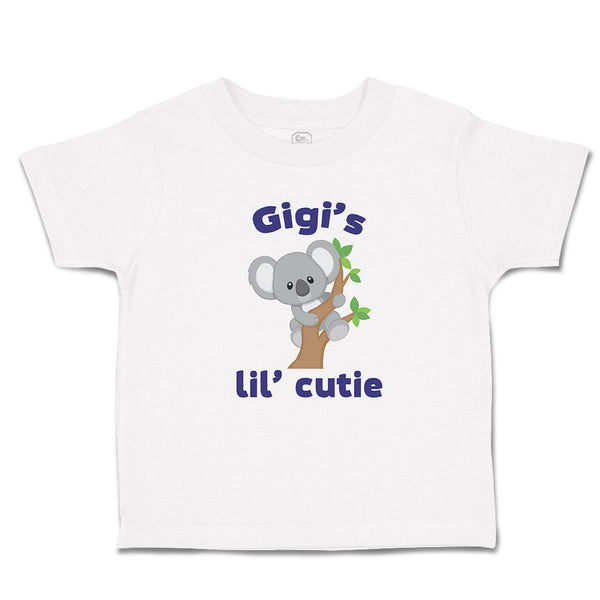 Toddler Clothes Gigi's Lil' Cutie Koala Bear Animal Sitting Wood Toddler Shirt