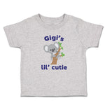 Toddler Clothes Gigi's Lil' Cutie Koala Bear on Wood Branch with Green Leaves
