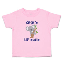 Gigi's Lil' Cutie Koala Bear on Wood Branch with Green Leaves
