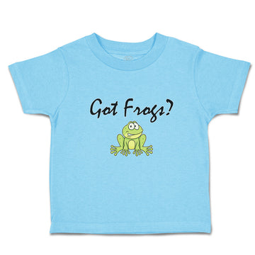 Cute Toddler Clothes Got Green Frogs Sitting Question Mark Sign Toddler Shirt