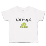 Cute Toddler Clothes Got Green Frogs Sitting Question Mark Sign Toddler Shirt