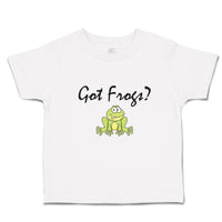 Cute Toddler Clothes Got Green Frogs Sitting Question Mark Sign Toddler Shirt