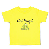Cute Toddler Clothes Got Green Frogs Sitting Question Mark Sign Toddler Shirt