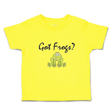 Cute Toddler Clothes Got Green Frogs Sitting Question Mark Sign Toddler Shirt