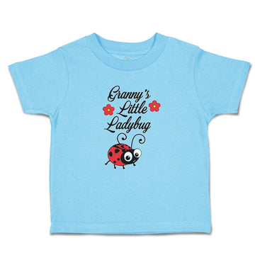 Cute Toddler Clothes Cute Granny's Little Ladybug Insect with Flowers Cotton