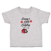 Cute Toddler Clothes Cute Granny's Little Ladybug Insect with Flowers Cotton